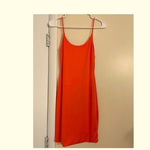 Small sexy short orange dress